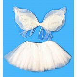 CTU1478-SL-BABY WHITE ANGEL DRESS UP SET